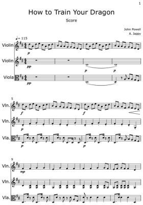 how to train your dragon violin sheet music on the importance of perseverance in music composition