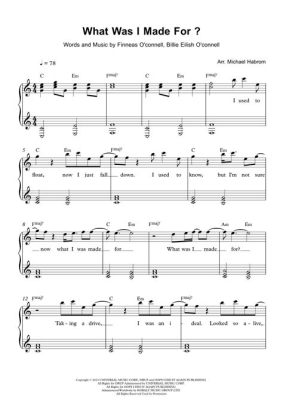 what was i made for sheet music pdf free what if the purpose of being is not solely to create but also to share and inspire?